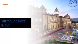 Fairmount hotel | destination wedding venues