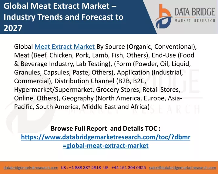 global meat extract market industry trends