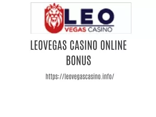 Leovegas casino online