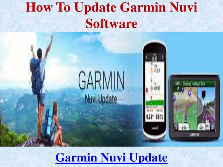 how to update garmin nuvi software