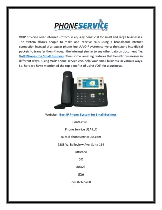 Best Ip Phone System For Small Business | Phone Service USA