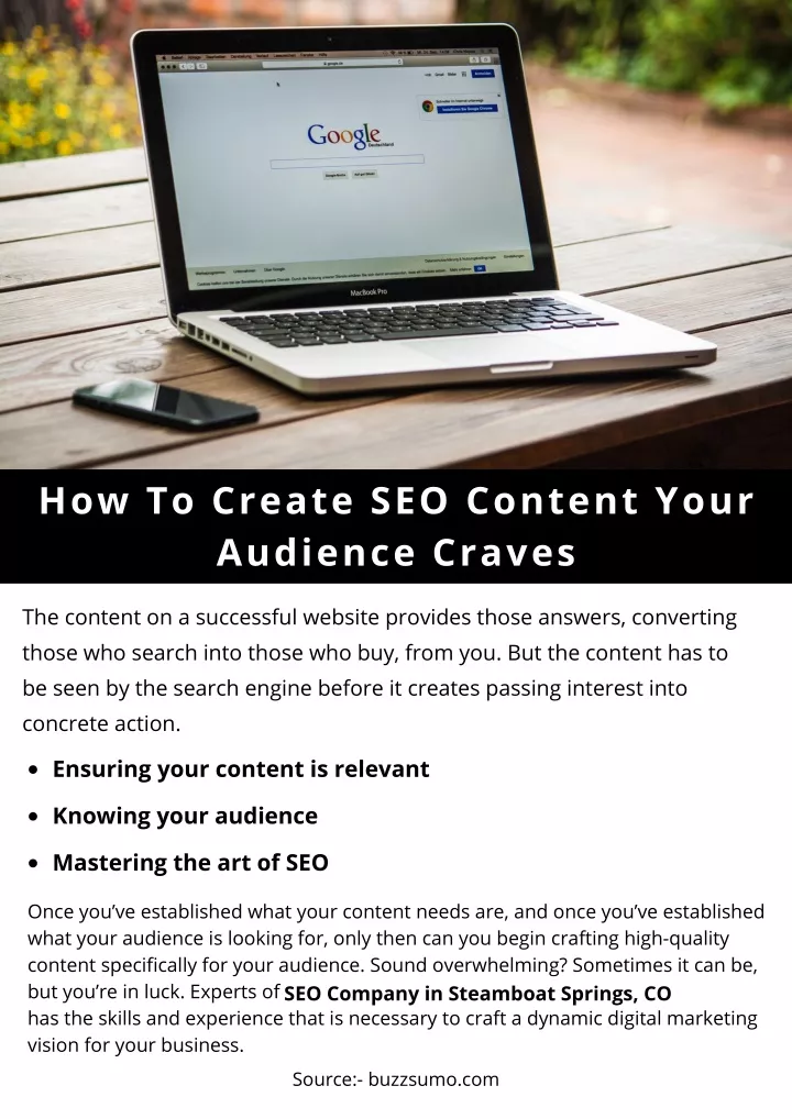 how to create seo content your audience craves