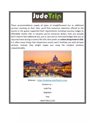 Find Hotel Deals Online | Judetrip.com