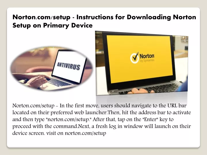 norton com setup instructions for downloading