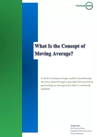 a stock s moving average enables smoothening
