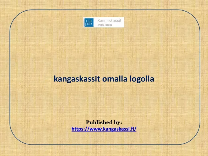 kangaskassit omalla logolla published by https www kangaskassi fi