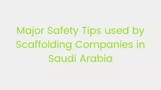 Al Musk Group, the top scaffolding service provider in Saudi Arabia,