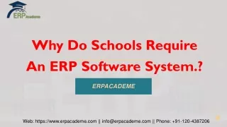Why Do Schools Require An ERP Software System.?