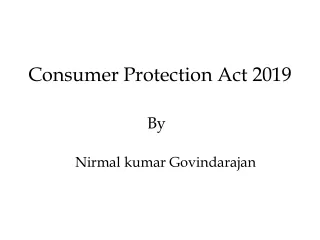 features of consumer protection act 2019