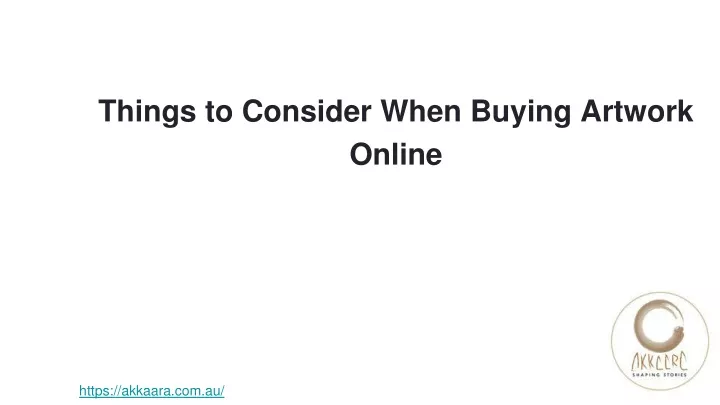 things to consider when buying artwork online