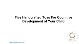 Five Handcrafted Toys For Cognitive Development of Your Child