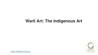 Warli Art: The Indigenous Art