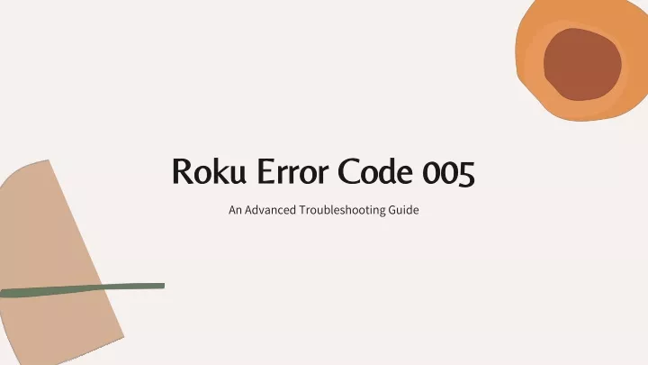 roku error code 005