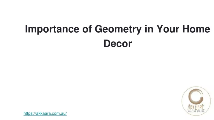 importance of geometry in your home decor