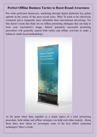 perfect offline business tactics to boost brand