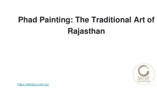 Phad Painting: The Traditional Art of Rajasthan