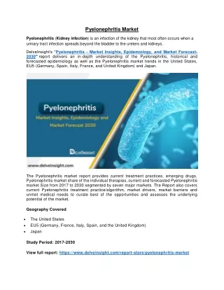 pyelonephritis market