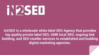 in2seo is a wholesale white label seo agency that