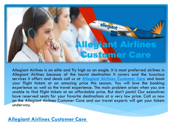 allegiant airlines customer care