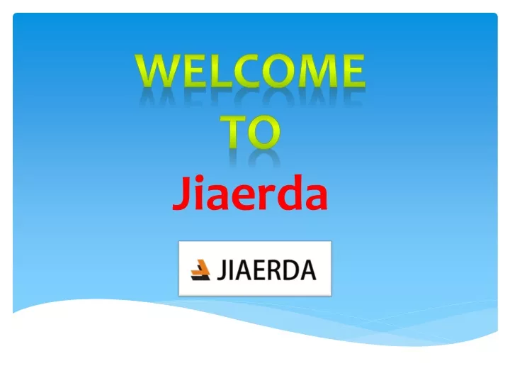 welcome to jiaerda
