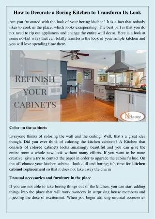 how to decorate a boring kitchen to transform