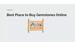 Best Place to Buy Gemstones online