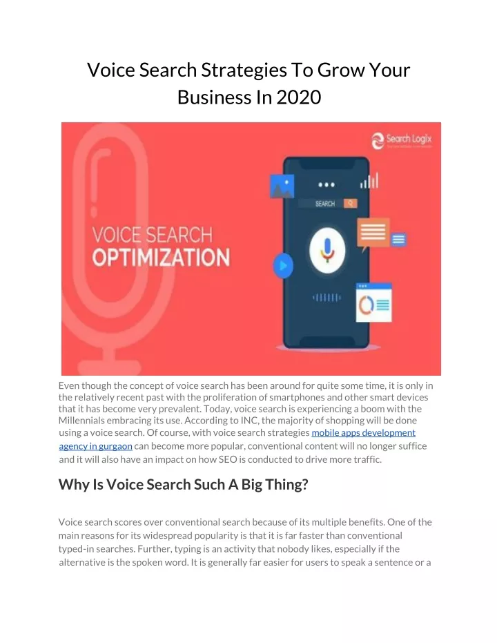 voice search strategies to grow your business