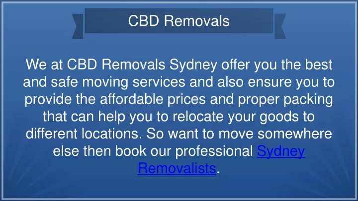 cbd removals