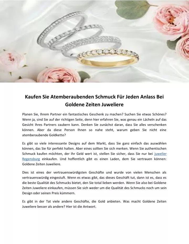 kaufen sie atemberaubenden schmuck f r jeden