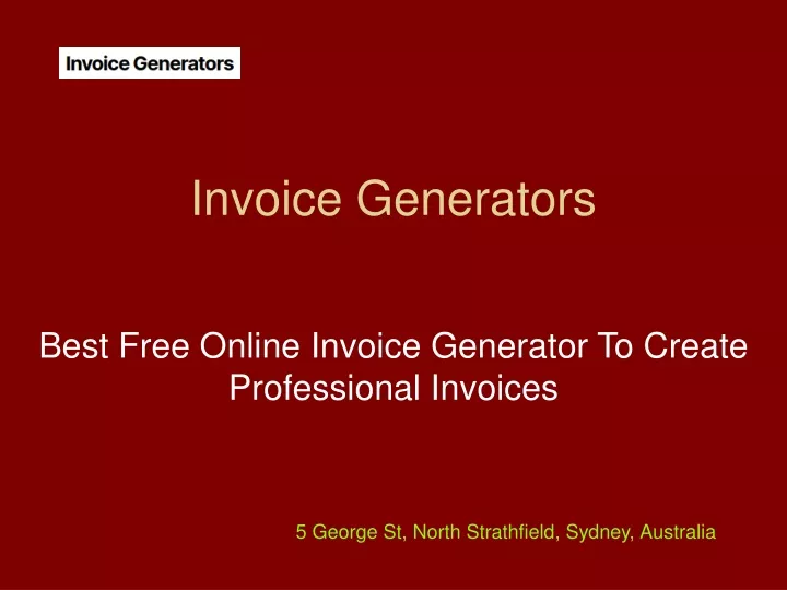 invoice generators