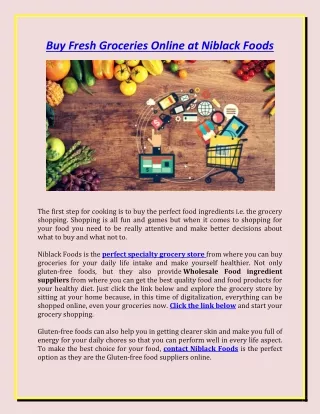 Buy Fresh Groceries Online |Niblack Foods