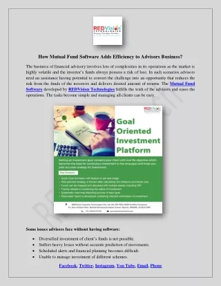 how mutual fund software adds efficiency