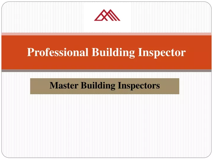 professional building inspector
