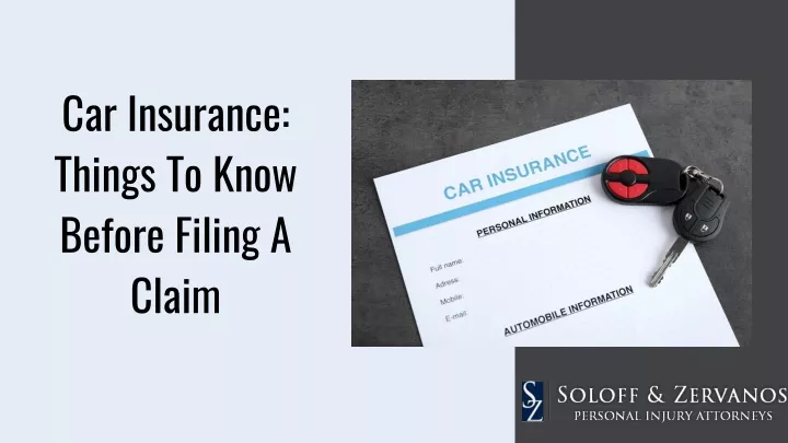 car insurance things to know before filing a claim