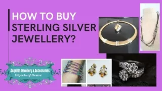 How to Buy Sterling Silver Jewellery?