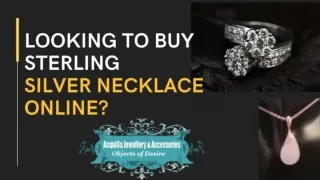 Looking To Buy Sterling Sillver Jewelllery Online?