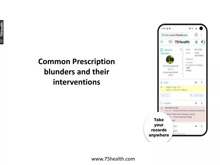 common prescription blunders and their