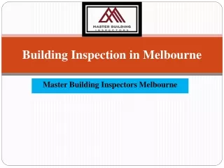 Building Inspection Melbourne | Master Building Inspectors Melbourne