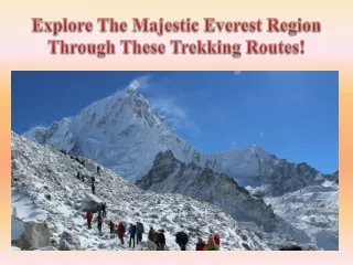 Explore The Majestic Everest Region Through These Trekking Routes!