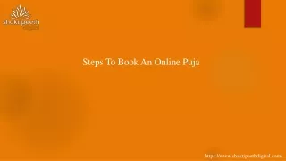 steps to book an online puja