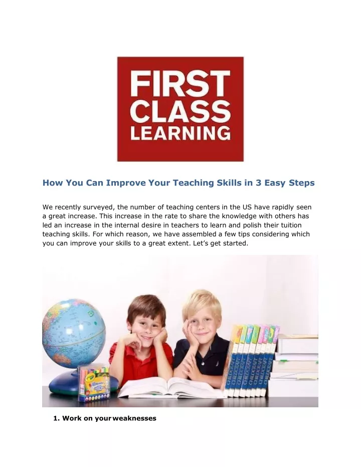 how you can improve your teaching skills