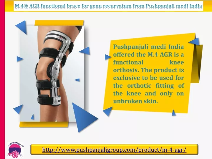 m 4 agr functional brace for genu recurvatum from
