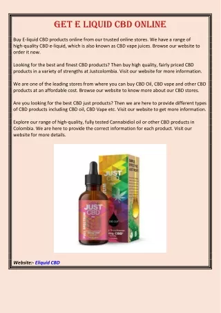 get e liquid cbd online