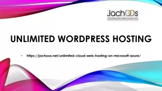 unlimited wordpress hosting