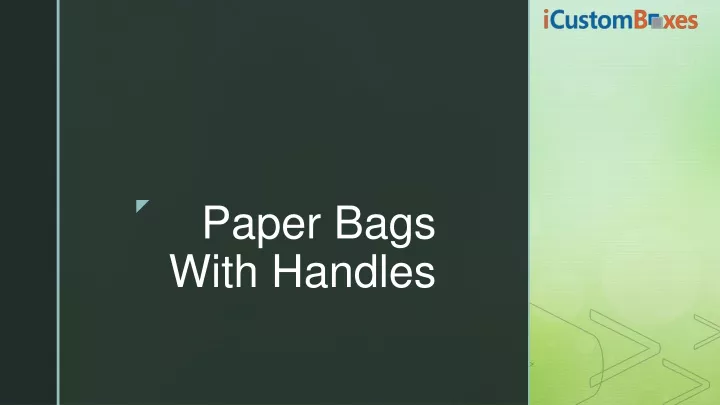 paper bags with handles