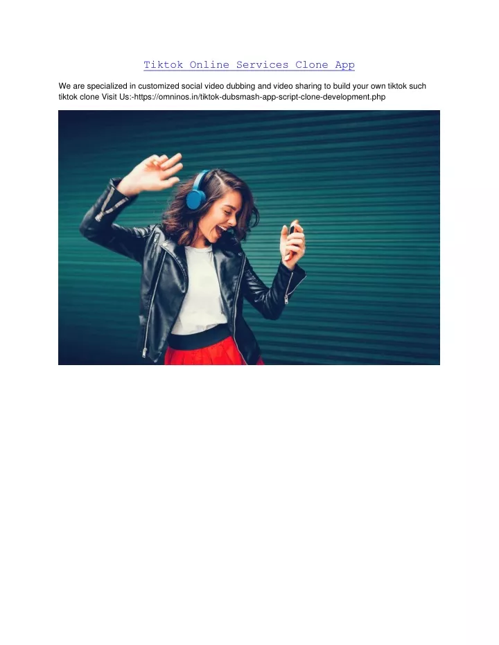tiktok online services clone app