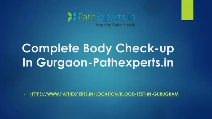 complete body check up in gurgaon pathexperts in