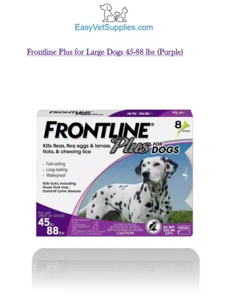 Frontline Plus for Large Dogs (Purple)- Easyvetsupplies