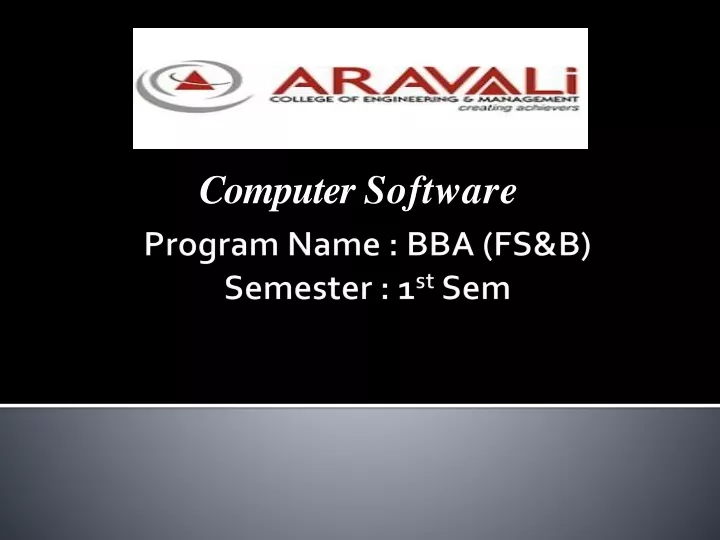 program name bba fs b semester 1 st sem