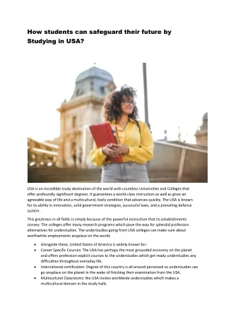 how students can safeguard their future
